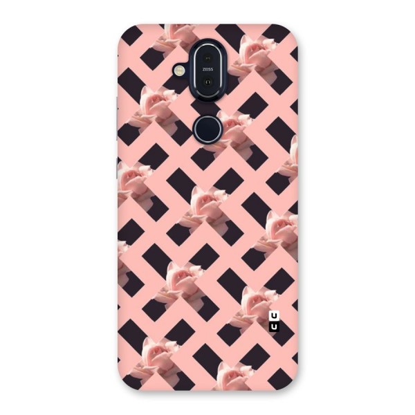 Floral X Design Back Case for Nokia 8.1