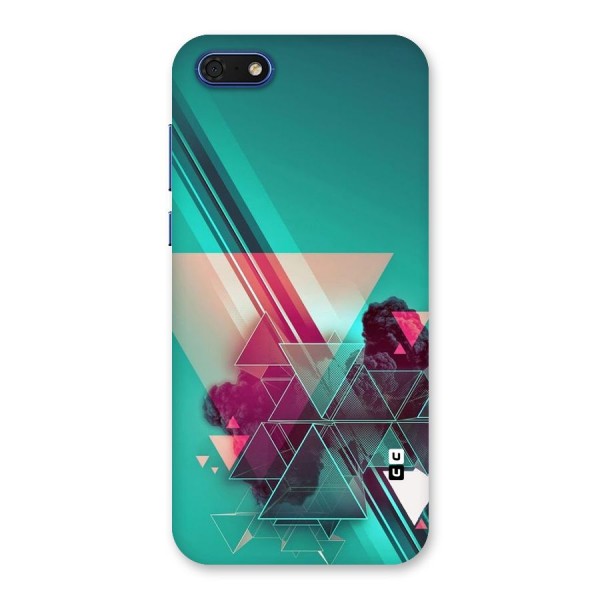 Floroscent Abstract Back Case for Honor 7s