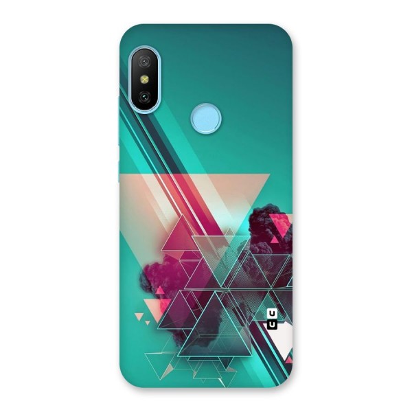 Floroscent Abstract Back Case for Redmi 6 Pro