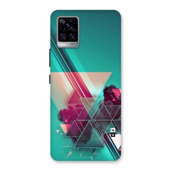 Floroscent Abstract Back Case for Vivo V20 Pro