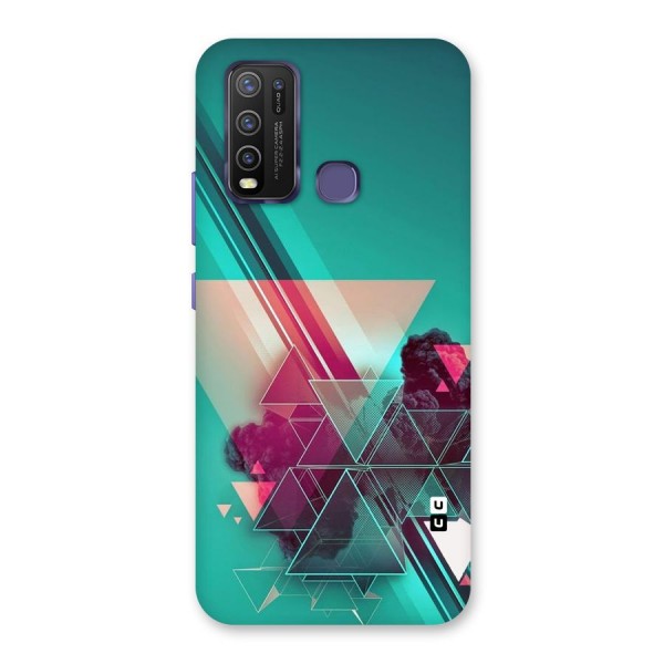 Floroscent Abstract Back Case for Vivo Y30