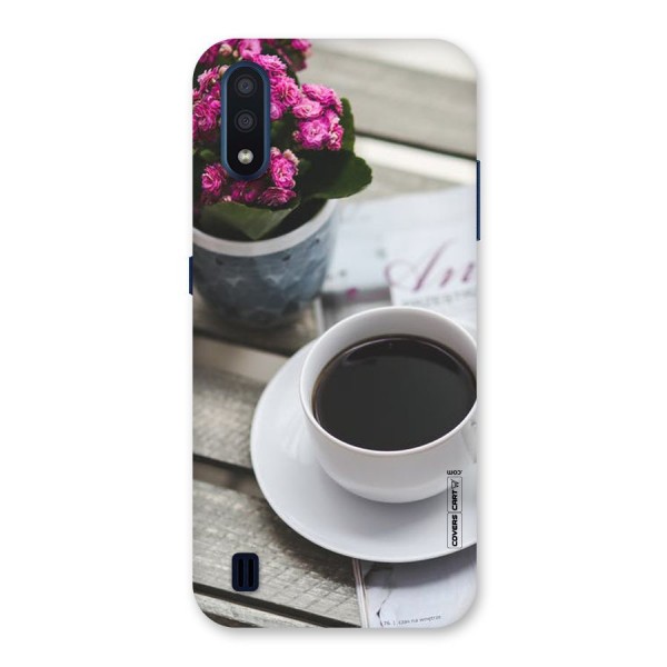 Flower And Blend Back Case for Galaxy M01