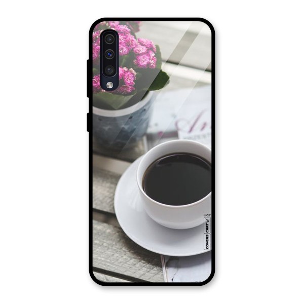 Flower And Blend Glass Back Case for Galaxy A50s