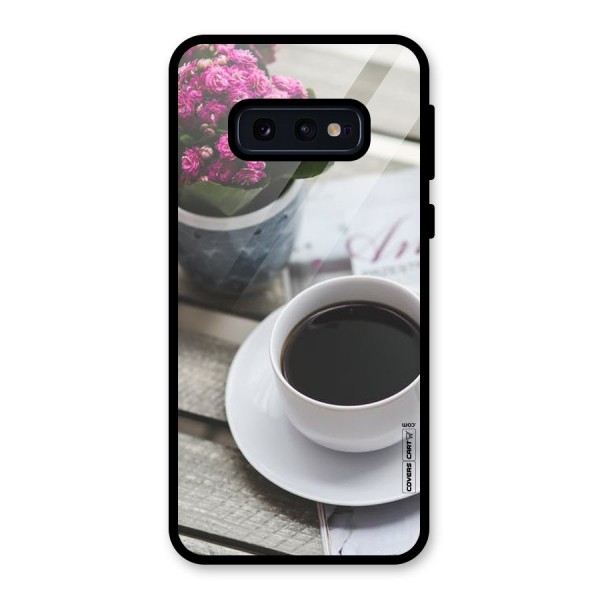 Flower And Blend Glass Back Case for Galaxy S10e