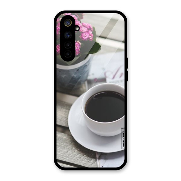 Flower And Blend Glass Back Case for Realme 6