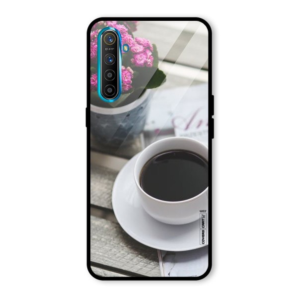 Flower And Blend Glass Back Case for Realme XT