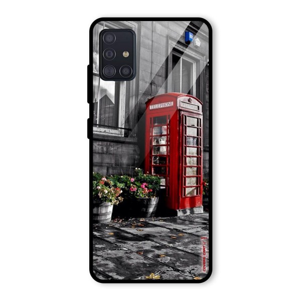 Flower And Booth Glass Back Case for Galaxy A51