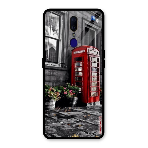 Flower And Booth Glass Back Case for Oppo F11