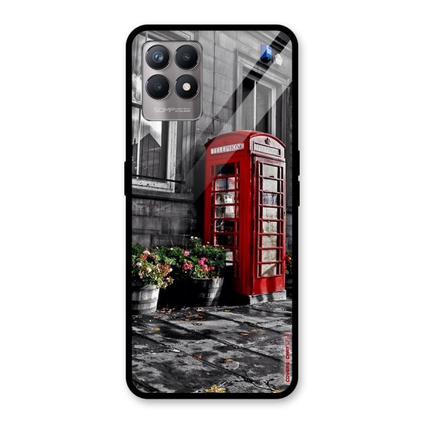 Flower And Booth Glass Back Case for Realme 8i