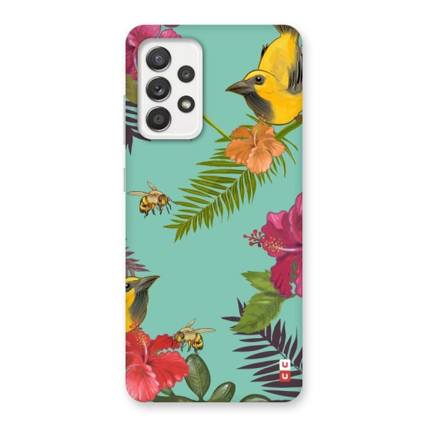 Flower Bird and Bee Back Case for Galaxy A52