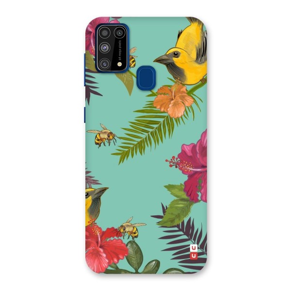 Flower Bird and Bee Back Case for Galaxy F41