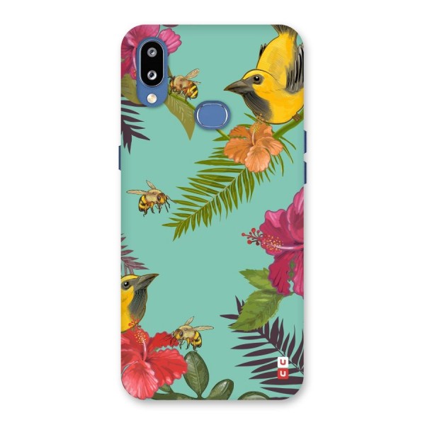 Flower Bird and Bee Back Case for Galaxy M01s