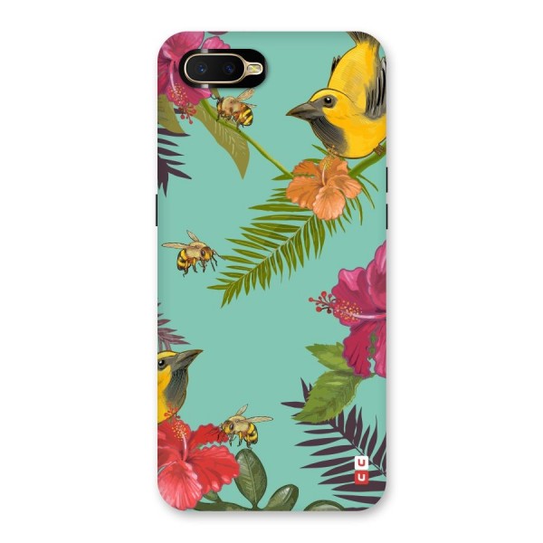 Flower Bird and Bee Back Case for Oppo K1