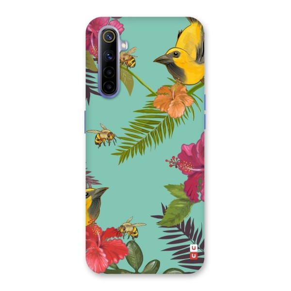 Flower Bird and Bee Back Case for Realme 6