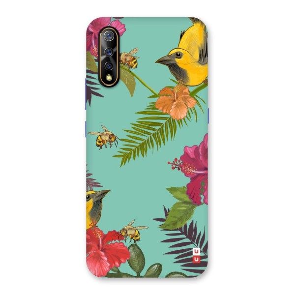 Flower Bird and Bee Back Case for Vivo S1