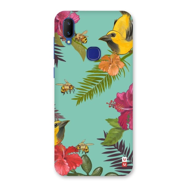 Flower Bird and Bee Back Case for Vivo V11