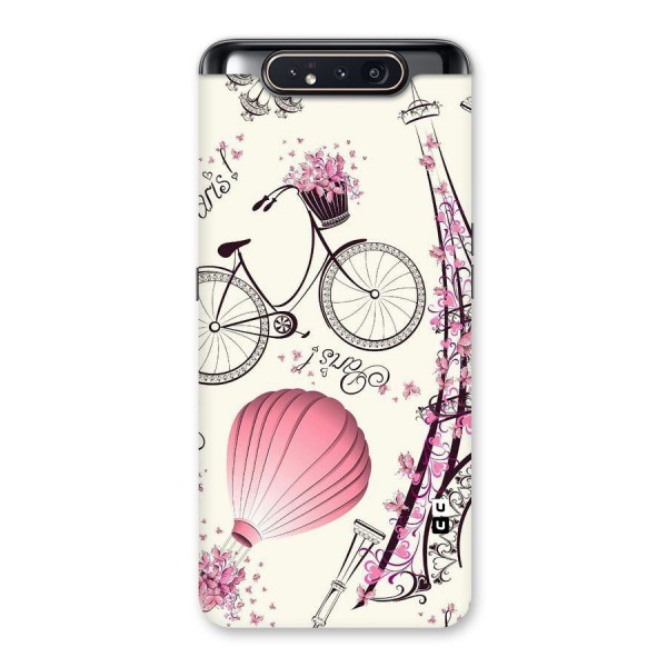 Flower Clipart Back Case for Galaxy A80