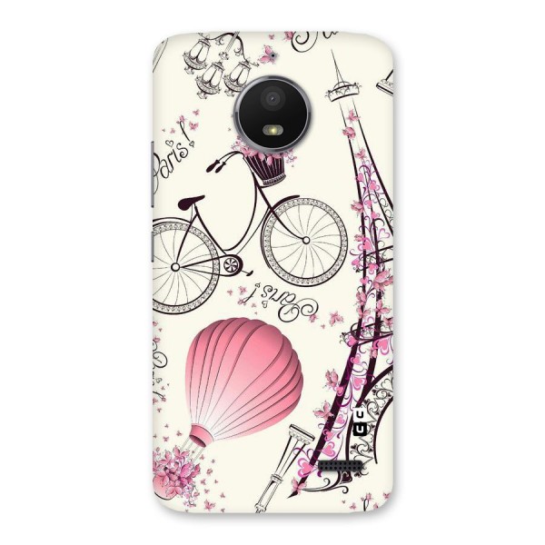 Flower Clipart Back Case for Moto E4