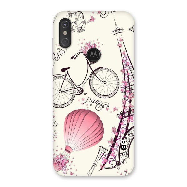 Flower Clipart Back Case for Motorola One Power