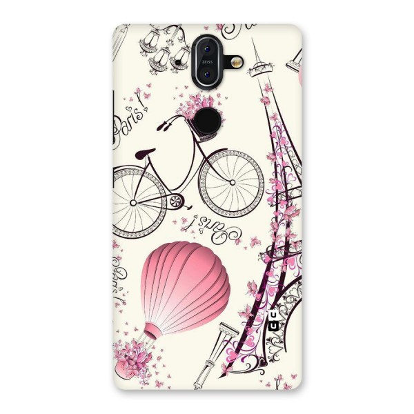 Flower Clipart Back Case for Nokia 8 Sirocco