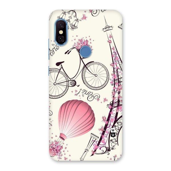 Flower Clipart Back Case for Redmi Note 6 Pro