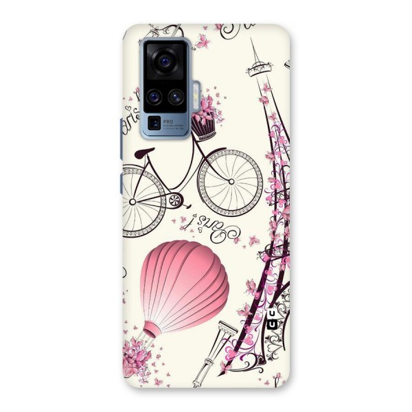 Flower Clipart Back Case for Vivo X50 Pro