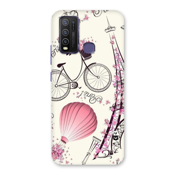 Flower Clipart Back Case for Vivo Y30