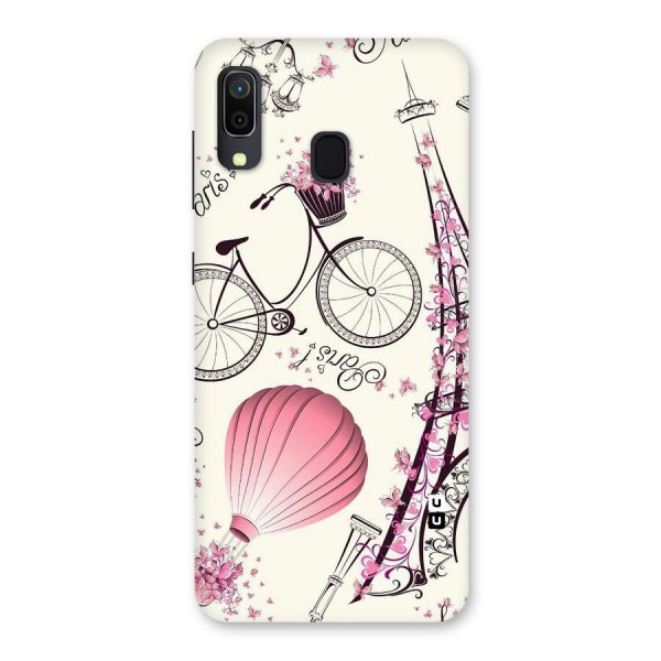 Flower Clipart Design Back Case for Galaxy A20