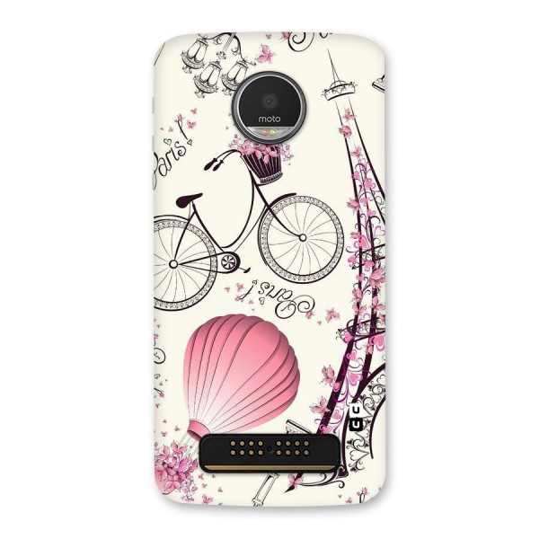 Flower Clipart Design Back Case for Moto Z Play