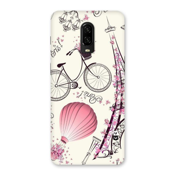 Flower Clipart Design Back Case for OnePlus 6T