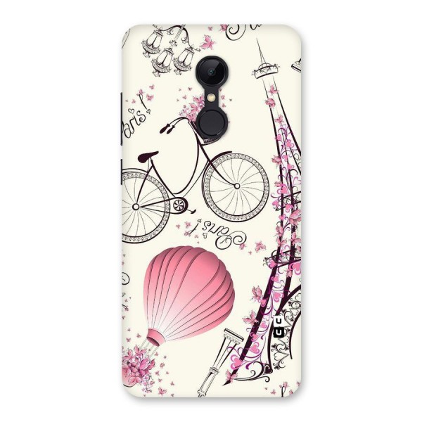 Flower Clipart Design Back Case for Redmi 5