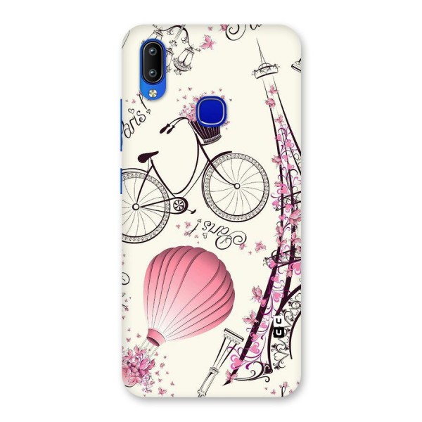 Flower Clipart Design Back Case for Vivo Y91