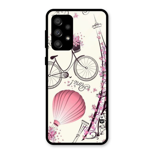 Flower Clipart Glass Back Case for Galaxy A32