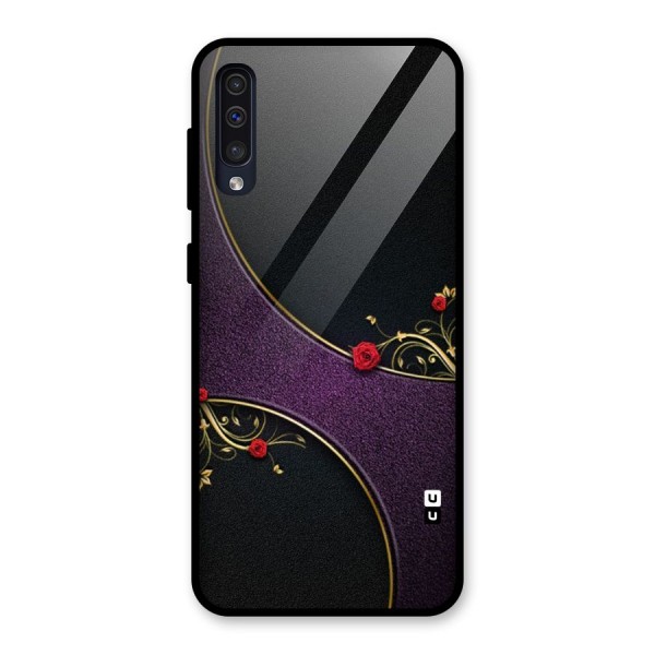 Flower Curves Glass Back Case for Galaxy A50s