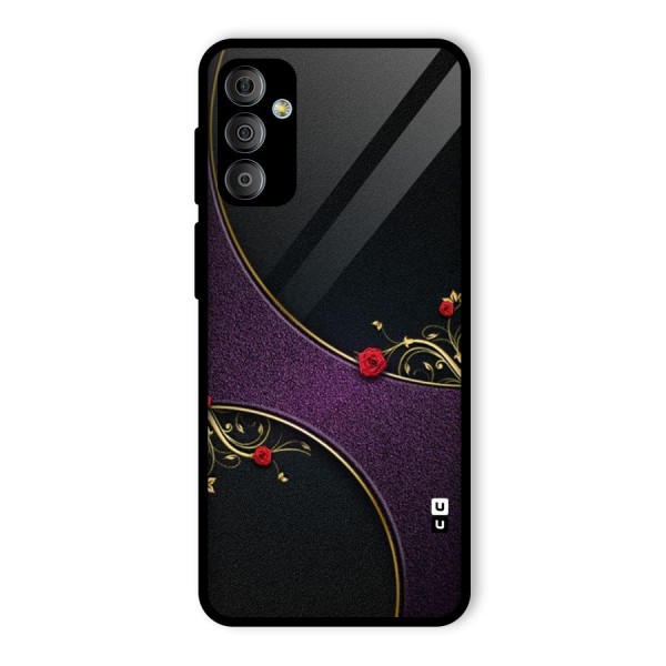 Flower Curves Glass Back Case for Galaxy F23