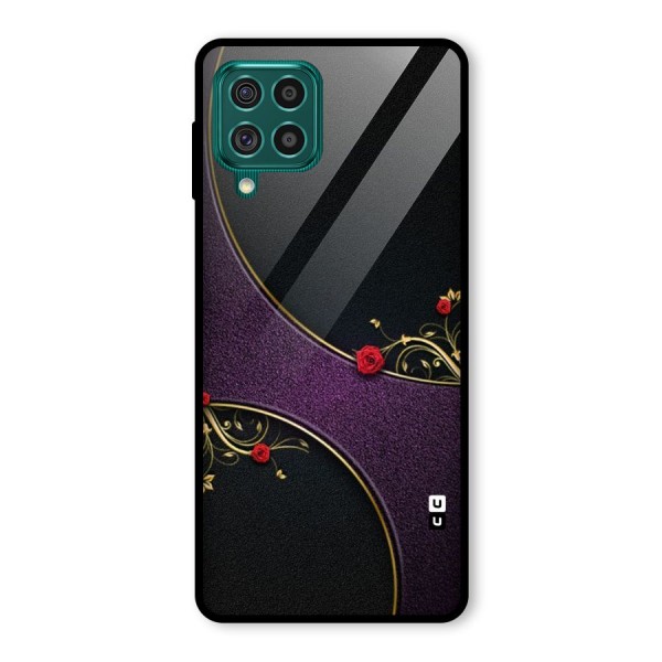 Flower Curves Glass Back Case for Galaxy F62