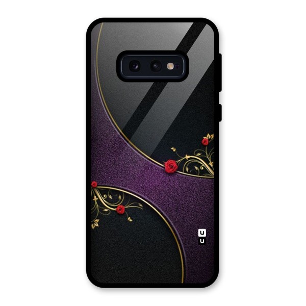 Flower Curves Glass Back Case for Galaxy S10e