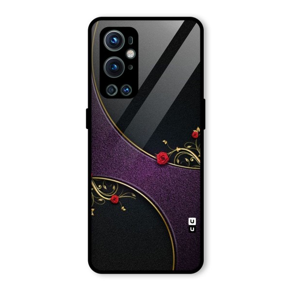 Flower Curves Glass Back Case for OnePlus 9 Pro