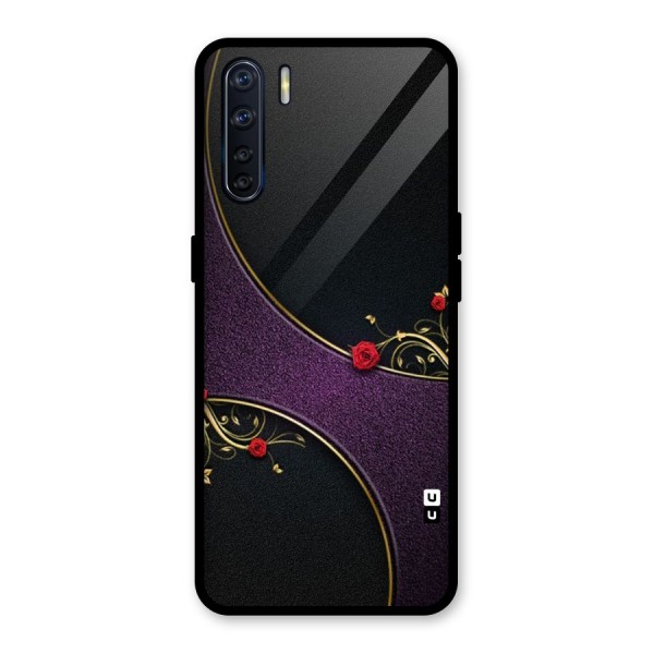 Flower Curves Glass Back Case for Oppo F15