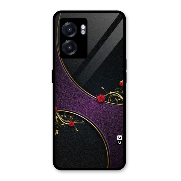 Flower Curves Glass Back Case for Oppo K10 (5G)