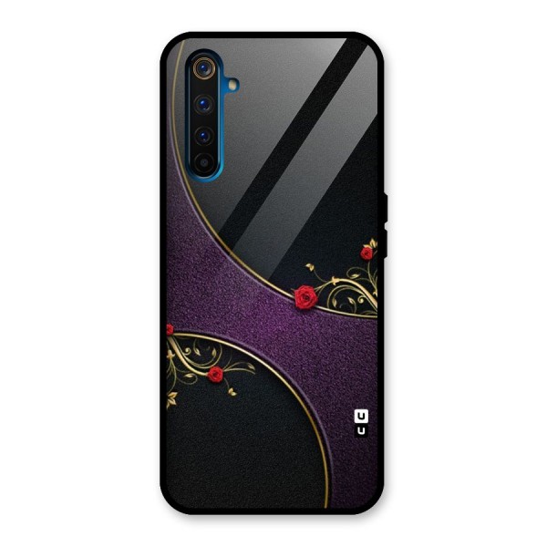 Flower Curves Glass Back Case for Realme 6 Pro