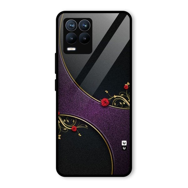 Flower Curves Glass Back Case for Realme 8 Pro