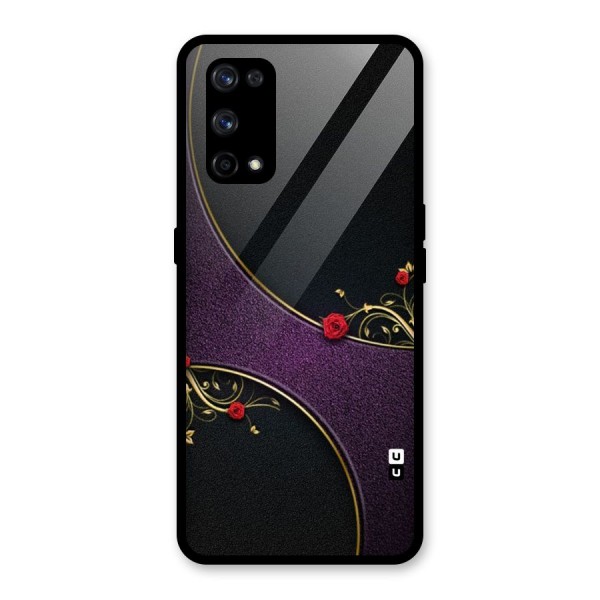 Flower Curves Glass Back Case for Realme X7 Pro