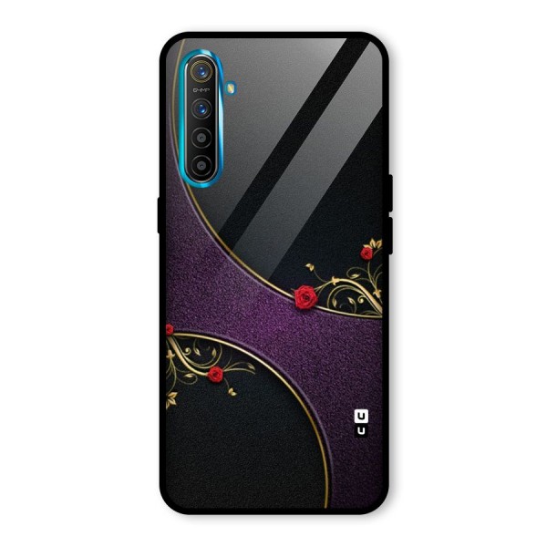 Flower Curves Glass Back Case for Realme XT