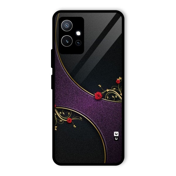 Flower Curves Glass Back Case for Vivo T1 5G