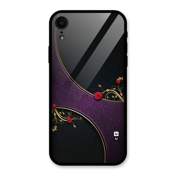 Flower Curves Glass Back Case for XR