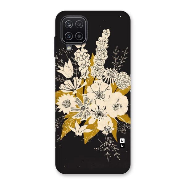 Flower Drawing Back Case for Galaxy A12