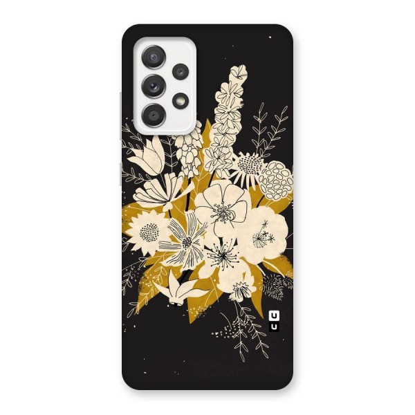 Flower Drawing Back Case for Galaxy A52