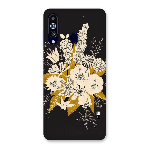 Flower Drawing Back Case for Galaxy A60