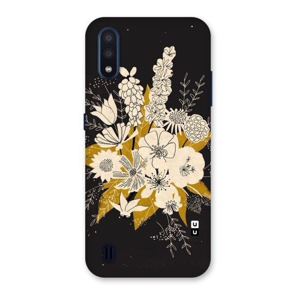 Flower Drawing Back Case for Galaxy M01